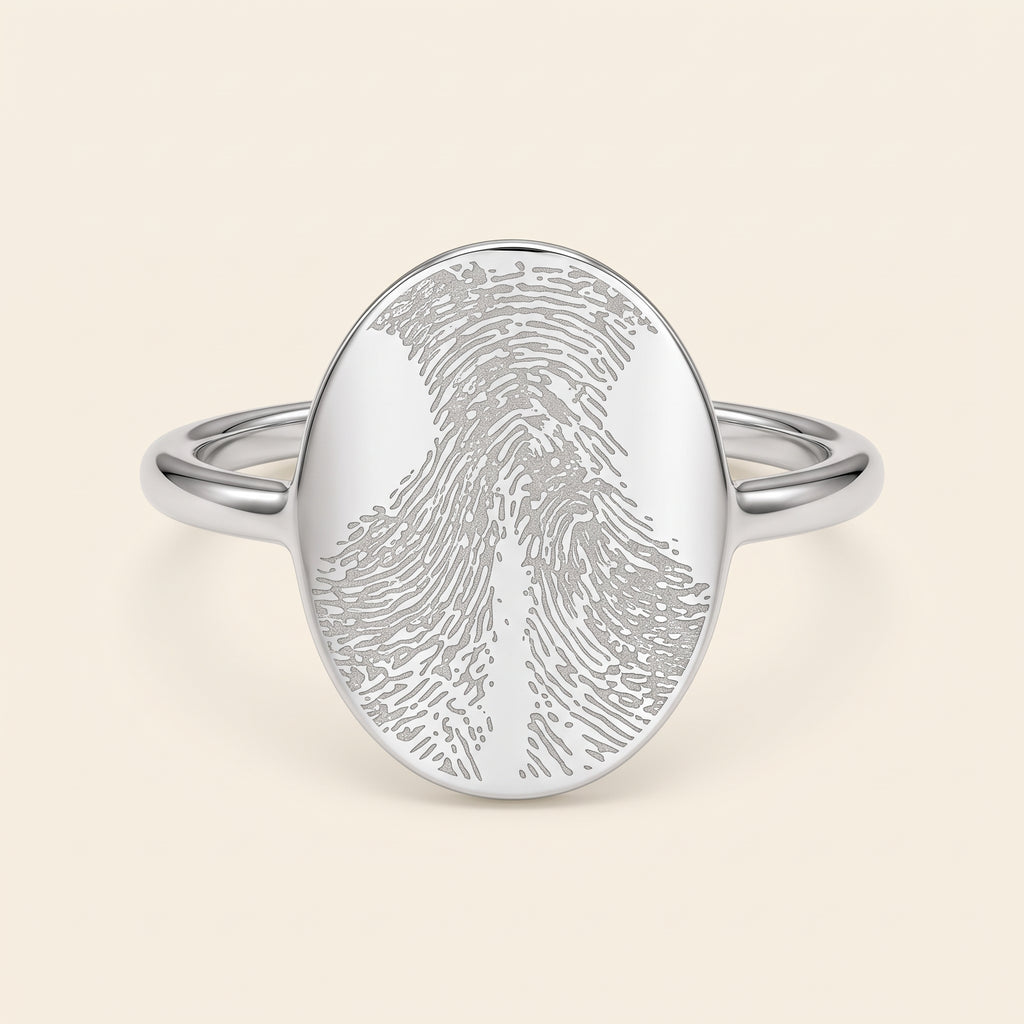 Bague gravée d'une empreinte de truffe – Atelier Ysole