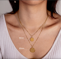 Collier gravé d'une empreinte personnalisée – Atelier Ysole