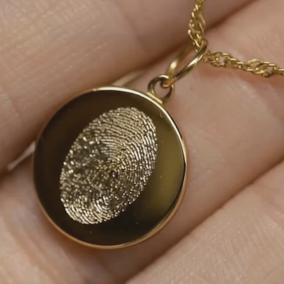 Collier empreinte digitale